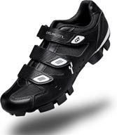 🚵 high-performance cyclingdeal mountain bicycle bike men's mtb cycling shoes black - size 40 | compatible with shimano spd and crankbrothers cleats logo