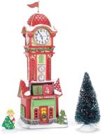 🎄 department 56 north pole series christmas countdown tower - 9.5" lighted building logo