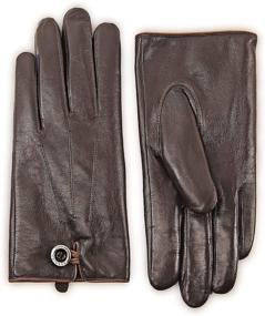img 4 attached to 🧤 YISEVEN Touchscreen Sheepskin Gloves & Mittens with Contrast Stitching - Men's Accessories