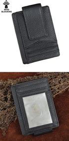 img 3 attached to Leaokuu Leather Minimalist Wallet Pocket: Sleek and Stylish Essentials Organizer