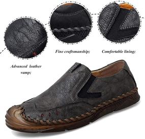 img 3 attached to 👞 Comfortable Slippers - Moodeng Leather Loafers with Optimal Comfort and Style