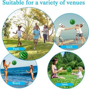 img 2 attached to Inflatable Mini Ball Toy Set - 16 Pieces of Mini Sports Balls for Water Bouncing, Beach, Pool Games - Party Supplies