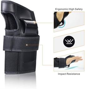 img 1 attached to 🛹 Ultimate 6PCS Protective Gear Set for Knee, Elbows & Wrists - LANOVAGEAR for Multi Sports, Cycling, Skateboarding & More