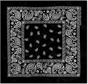 img 2 attached to ToBeInStyle Classic Cotton Graphic Bandana Men's Accessories and Handkerchiefs