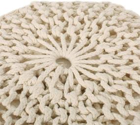 img 1 attached to Ivory Christopher Knight Home Hortense Pouf