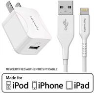 🔌 galvanox iphone charger: powerful 10w single port wall plug with mfi apple certified lightning to usb cable for iphone 7/8 plus/x/xr/xs/11/12 mini/13 pro max logo