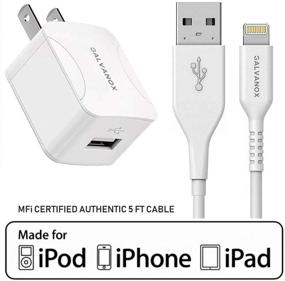 img 4 attached to 🔌 Galvanox iPhone Charger: Powerful 10W Single Port Wall Plug with MFi Apple Certified Lightning to USB Cable for iPhone 7/8 Plus/X/XR/Xs/11/12 Mini/13 Pro Max