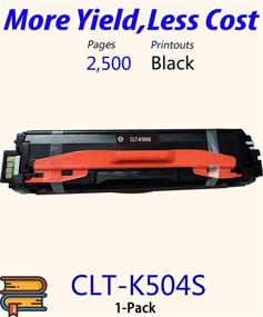 img 3 attached to Premium Quality 1-Pack Black Toner Cartridge Replacement - Compatible with Xpress C1810W C1860FW CLP-415N CLP-415NW CLX-4195 Printer - CLT-K504S CLT504S CLT-504S K504S