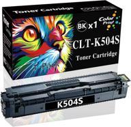 premium quality 1-pack black toner cartridge replacement - compatible with xpress c1810w c1860fw clp-415n clp-415nw clx-4195 printer - clt-k504s clt504s clt-504s k504s logo