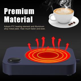 img 1 attached to OMMO Warmer Coffee Temperature Settings Anti Mistouch Kitchen & Dining
