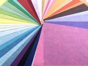 img 3 attached to 🎨 50 Thin Mulberry Paper Sheets in Mixed Colors | A4 Art Tissue Washi Paper for Design Craft, Art, Origami | Suppliers for Card Making