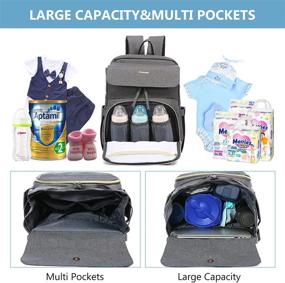 img 3 attached to Backpack Multi Functional Changing Stroller Portable Diapering