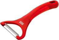 🔪 kuhn rikon red serrated piranha 'y' peeler 6.25" - efficient kitchen tool for effortless peeling logo