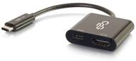 🔌 c2g usb адаптер 4k: usb c к hdmi uhd аудио/видео конвертер с питанием - черный | cables to go 29531 логотип