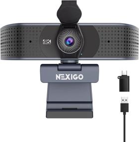 img 4 attached to 🎥 Enhanced 4K Autofocus Webcam: NexiGo N690 Pro USB A & C Web Camera with Dual Stereo Microphone, Privacy Cover, and Sony Sensor - Ideal for Zoom, Skype, Teams, Laptop, MAC, PC, Desktop (2021 Edition)