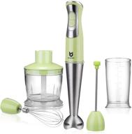 🥄 utalent immersion hand blender - 5-in-1, 8-speed stick blender with 500ml food grinder, bpa-free, 600ml container, milk frother, egg whisk - ideal for puree infant food, smoothies, sauces, soups - green логотип