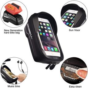 img 1 attached to 🚲 Ultimate Bike Phone Holder Bag: Losecu Bike Bag with Waterproof Touch-Screen, Ideal Handlebar Accessory for Adult Bikes