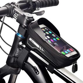 img 4 attached to 🚲 Ultimate Bike Phone Holder Bag: Losecu Bike Bag with Waterproof Touch-Screen, Ideal Handlebar Accessory for Adult Bikes