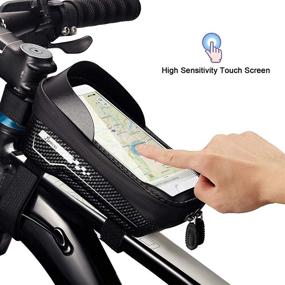 img 3 attached to 🚲 Ultimate Bike Phone Holder Bag: Losecu Bike Bag with Waterproof Touch-Screen, Ideal Handlebar Accessory for Adult Bikes