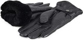 img 1 attached to 👔 Premium Shearling Sheepskin Leather Accessories for Men by Zavelio