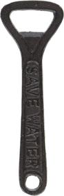 img 2 attached to Abbott Collection Dark Brown 'Save Water' Bottle Opener - Stylish and Eco-Friendly Accessory!