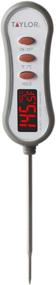 img 3 attached to Gray Digital Instant Read Meat Food Thermometer by Taylor Precision Products - LED Display Ideal for BBQ, Grill, Kitchen Cooking