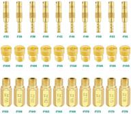 🛠️ 30 штук комплект аксессуаров карбюратора с 10 медленными пилотными соплами и 20 основными соплами для карбюраторов pwk keihin, oko, cvk, koso, pe и pwm логотип