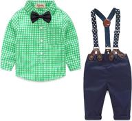 👶 formal infant bowtie boys' clothing set - ideal summer clothes logo