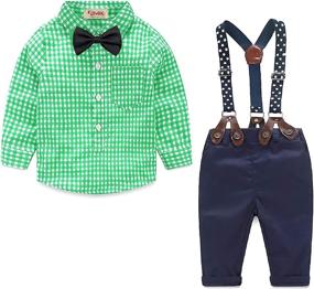 img 4 attached to 👶 Formal Infant Bowtie Boys' Clothing Set - Ideal Summer Clothes
