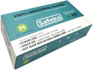 🧤 safeko m-medium clear vinyl gloves (100 count) - reliable protection for various applications (h6006bx) logo