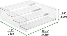 img 2 attached to Efficient 4-Level mDesign Plastic Bathroom Storage Organizer for Cabinets, Vanities, and Countertops - Clear