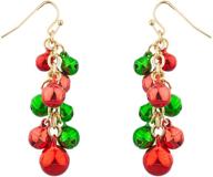 lux accessories multicolor christmas earrings logo