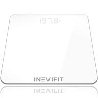 highly accurate digital bathroom body scale by 🔢 inevifit, measures weight up to 400 lbs. includes batteries logo