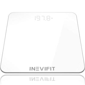 img 4 attached to Highly Accurate Digital Bathroom Body Scale by 🔢 INEVIFIT, Measures Weight up to 400 lbs. Includes Batteries
