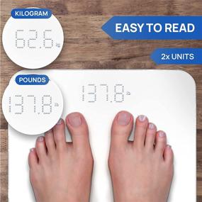 img 3 attached to Highly Accurate Digital Bathroom Body Scale by 🔢 INEVIFIT, Measures Weight up to 400 lbs. Includes Batteries