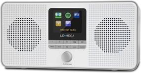 img 4 attached to 📻 LEMEGA IR4S Стерео WiFi Интернет-радио с цифровым FM-радио, Spotify Connect, Bluetooth-динамиком, двойным будильником, 40 предустановками, выходом для наушников, питается от батареек или от сети - стильная серая отделка.