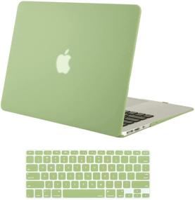 img 4 attached to MOSISO MacBook Air 13 inch Case (2010-2017), Avocado Green - Hard Shell Case & Keyboard Cover