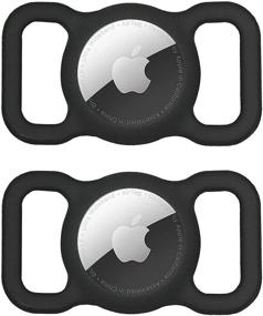 img 4 attached to 🐶 Apple AirTag Dog Collar Holder (2 Pack) - FindMyPet GPS Tracker for Dogs & Cats | Premium Silicone Protective Case