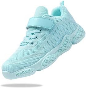 img 4 attached to Breathe Easy with Santiro: Lightweight Athletic Sneakers for Girls' Sports Activities