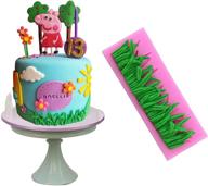 enhance cake decor with efivs arts grass fence silicone mold - perfect cupcake side decoration tool logo