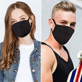 img 3 attached to 🌟 10-Pack Fashion Unisex Face Covering: Washable, Reusable Cotton Fabric for Stylish Protection