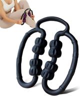 🏋️ fitroll pro massage cellulite calf muscle roller for calves, arms, and tennis elbows - relieve muscle soreness and stiffness after workout exercise (black) with zealtop leg massage rollers logo