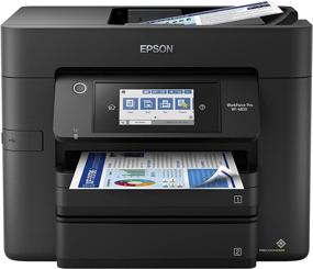 img 1 attached to 🖨️ Epson Workforce Pro WF-4830: Wireless All-in-One Printer with Auto 2-Sided Print, Copy, Scan, and Fax, 50-Page ADF, 500-sheet Paper Capacity, 4.3" Color Touchscreen in Black - Alexa Compatible