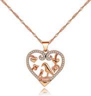 uloveido hummingbird necklace zirconia gold logo