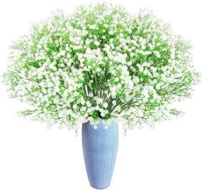 img 3 attached to Искусственные цветы Baby's Breath Gypsophila Real Touch - 15 букетов для свадьбы, рукоделия и декора дома (белые)