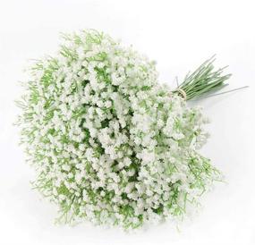 img 4 attached to Искусственные цветы Baby's Breath Gypsophila Real Touch - 15 букетов для свадьбы, рукоделия и декора дома (белые)