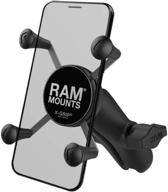 📱 ram mounts rap-hol-un7b-201u x-grip phone holder: reliable medium arm design for ram b size 1" ball components logo