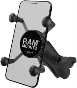 img 2 attached to 📱 RAM Mounts RAP-HOL-UN7B-201U X-Grip Phone Holder: Reliable Medium Arm Design for RAM B Size 1" Ball Components