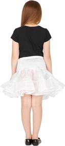 img 1 attached to Stylish BlackButterfly Organza Petticoat Skirt 🦋 for Girls in Skirts & Skorts Collection