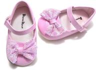 👶 comway infant toddler baby girl mary jane ballerina flats shoes - anti-slip pu bowknot princess party dress shoes in sizes 1-5 logo